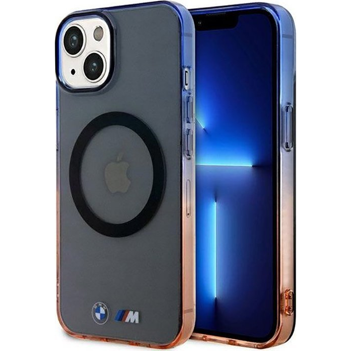 BMW BMW Gradient Bumper MagSafe - Etui iPhone 14 Plus (Szary) (BMHMP14MHTGE)-0